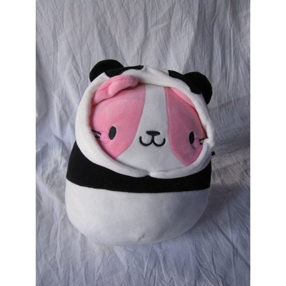 Original SquishMallow 8" Panda Pink Cat Kitty Kelly Toys Plush Doll RARE Claires - Picture 2 of 6